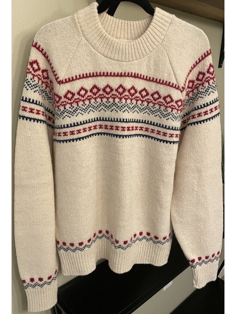 Men’s Randolph Hall Nordic Wool Sweater Size M